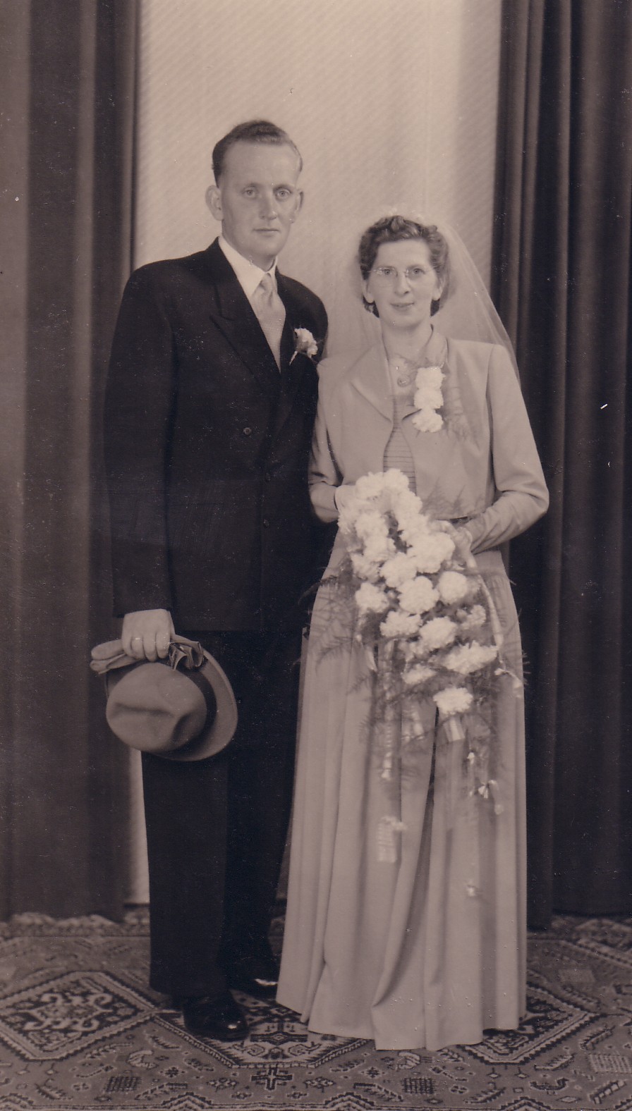 Huwelijk Albert Breedijk en Elisabeth Keijzer (1951)