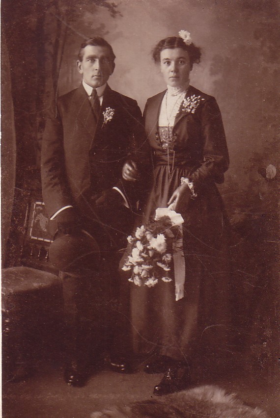 Huwelijk Pieter Romein en Elisabeth Boers (1917)