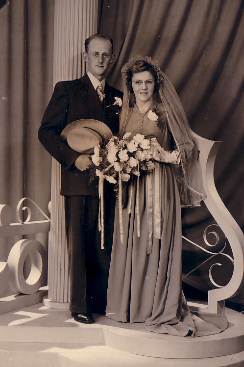 Huwelijk Piet Boekestijn-Jo Pellikaan 1951